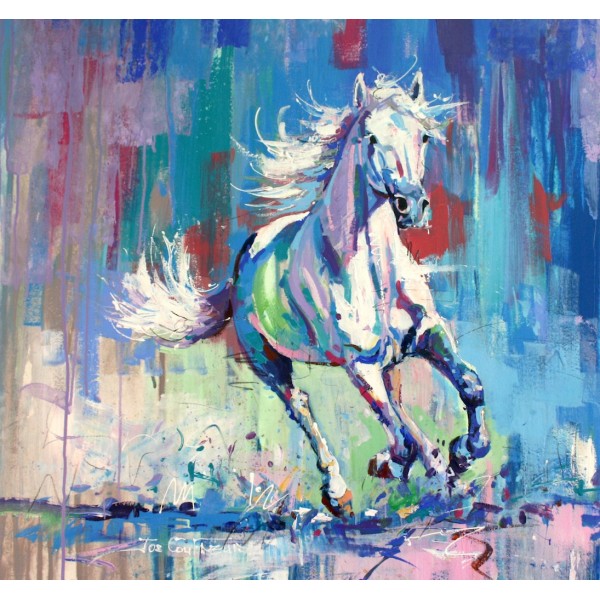 White running horse